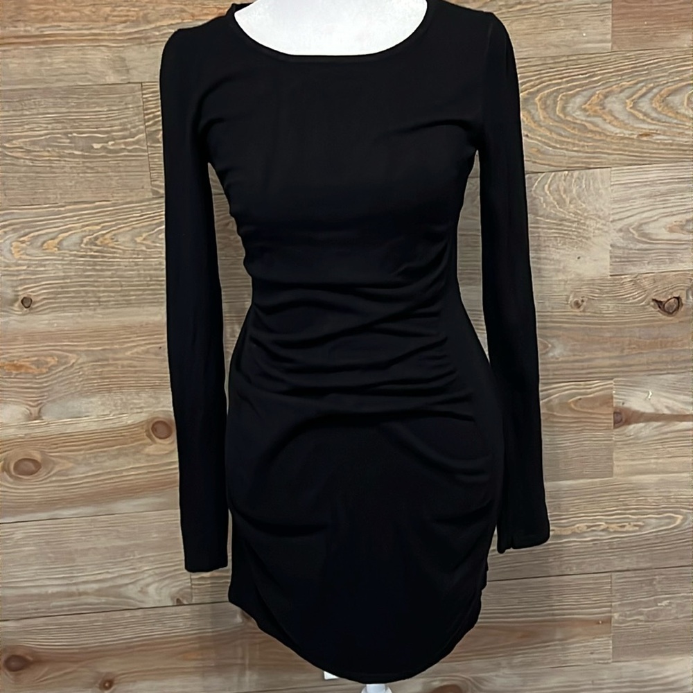 Express Black Long Sleeve Dress